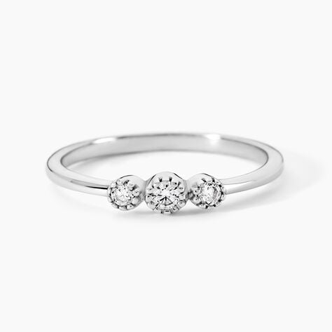 Bague Donya Argent Blanc Oxyde De Zirconium - Bagues solitaires Femme | Histoire d&rsquo;Or