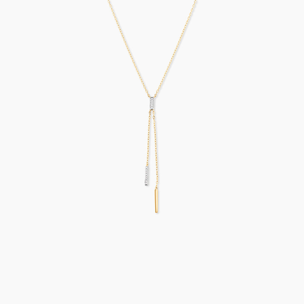 Collier Ainhoaa Or Jaune Diamant - Colliers Femme | Histoire d&rsquo;Or