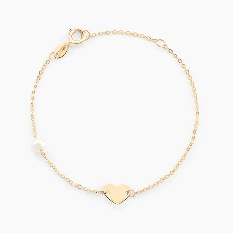 Bracelet Roselena Coeur Or Jaune Perle De Culture - Bracelets Enfant | Histoire d’Or