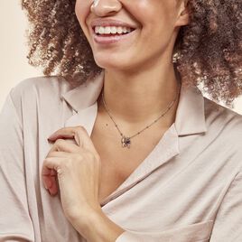 Collier Argent Blanc Niccolo Pierres Artificelles - Colliers fantaisie Femme | Histoire d’Or