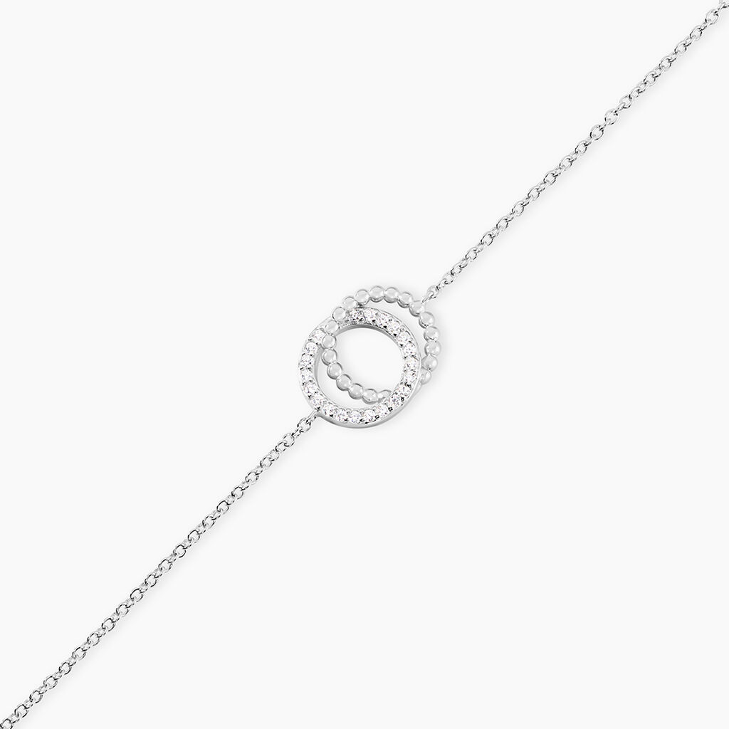 Bracelet Magou Argent Blanc Oxyde De Zirconium - Bracelets Femme | Histoire d&rsquo;Or