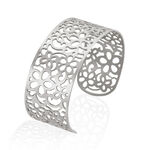 Bracelet Manchette Brenda Acier Blanc - Bracelets manchettes Femme | Histoire d&rsquo;Or