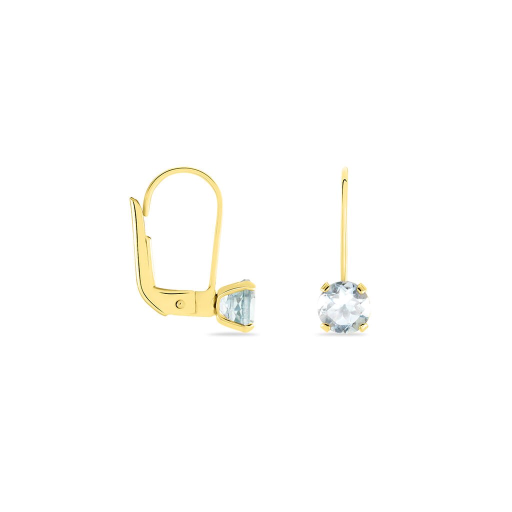 Boucles D'oreilles Pendantes Or Jaune Zoe Topaze - Boucles d'oreilles pendantes Femme | Histoire d’Or