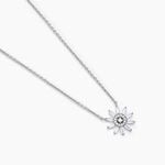 Collier Daisy Argent Blanc Oxyde De Zirconium - Colliers fantaisie Femme | Histoire d&rsquo;Or