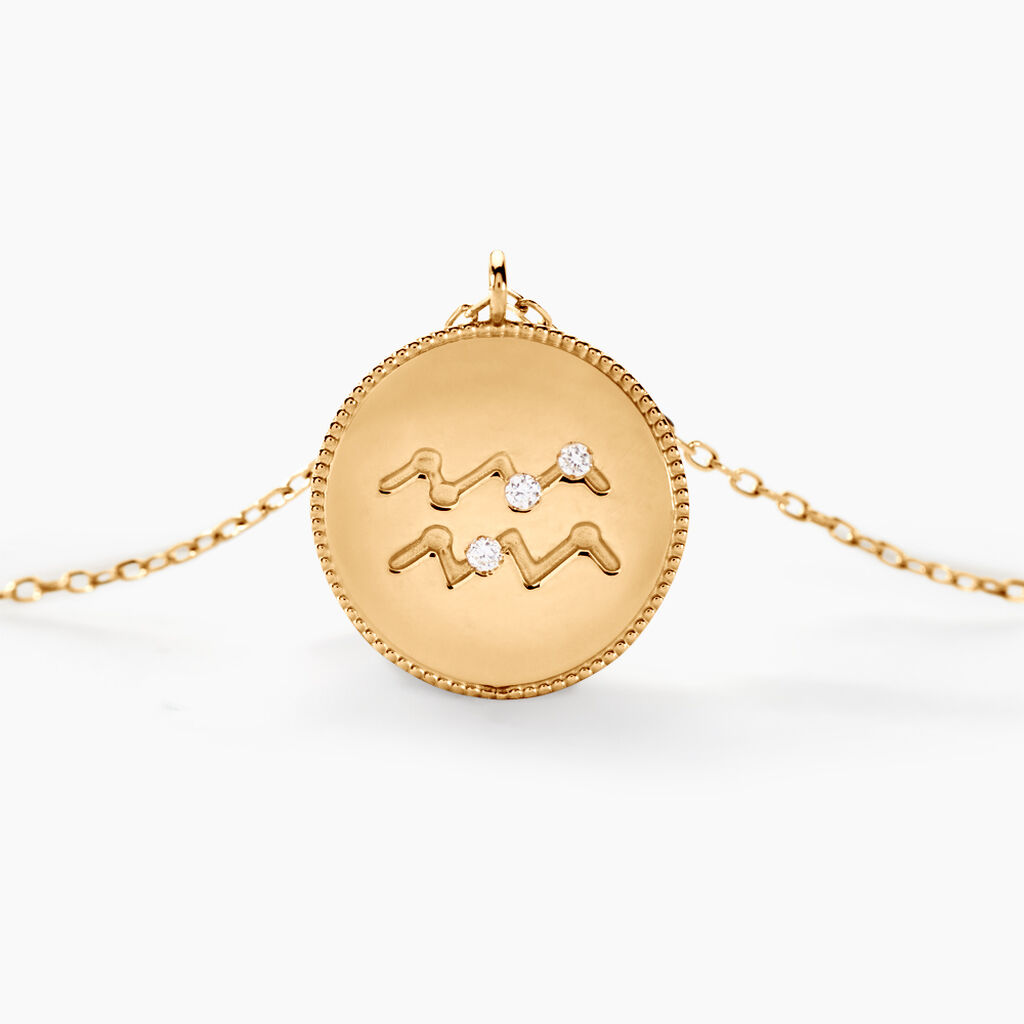 Collier Astrolae Or Jaune Diamant - Colliers Zodiaque Femme | Histoire d’Or
