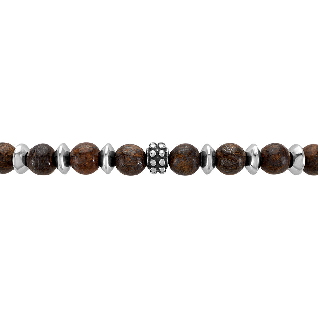 Bracelet Jourdan Acier Gris - Bracelets Homme | Histoire d’Or
