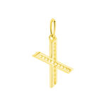 Pendentif Lettre X Or Jaune Oxyde - Pendentifs Famille | Histoire d&rsquo;Or
