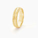 Alliance June 2 Rangs Diamantee Ruban Plat Or Jaune - Alliances Unisex | Histoire d’Or