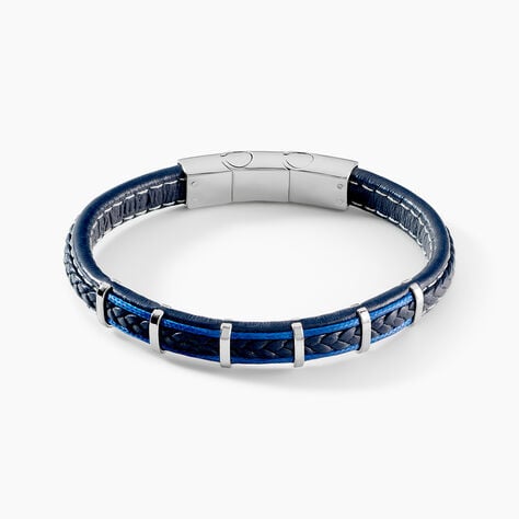 Bracelet Jourdan Cuir Noir - Bracelets Homme | Histoire d&rsquo;Or