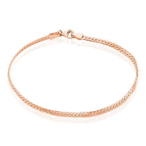 Bracelet Izel Maille Anglaise Or Rose - Bracelets chaîne Femme | Histoire d’Or