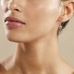 Boucles D'oreilles Pendantes Lio Argent Blanc Oxyde De Zirconium - Boucles d'oreilles fantaisie Femme | Histoire d&rsquo;Or