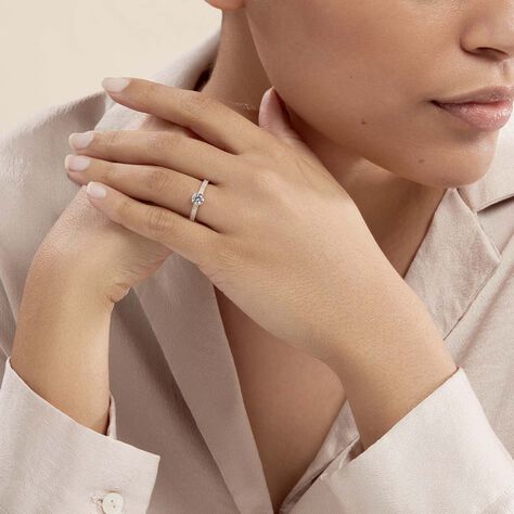 Bague Solitaire Dayna Or Jaune Oxyde De Zirconium - Bagues solitaires Femme | Histoire d’Or