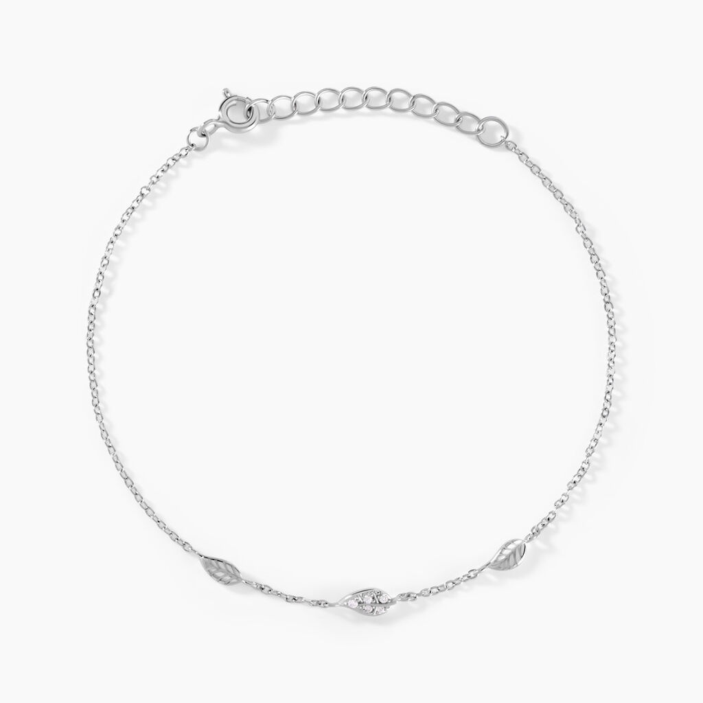 Bracelet Gypsie Argent Blanc Oxyde De Zirconium - Bracelets Femme | Histoire d’Or
