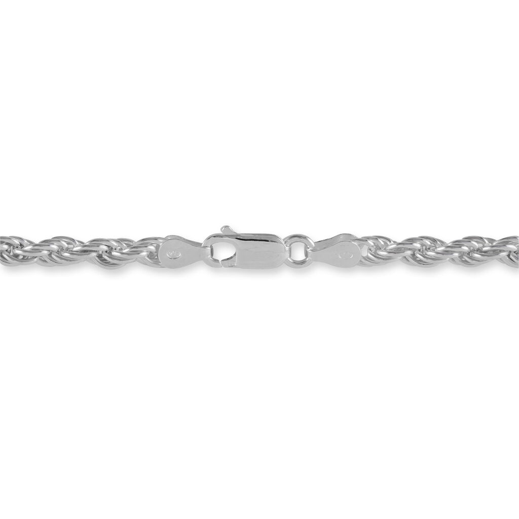Bracelet Cacilda Maille Corde Argent Blanc - Bracelets chaîne Femme | Histoire d’Or