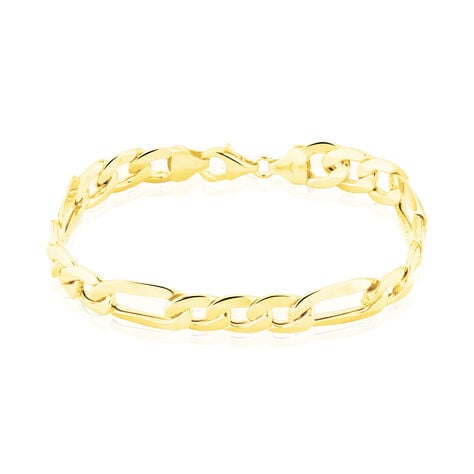 Bracelet Or Jaune Maille Alternée - Bracelets chaîne Homme | Histoire d’Or