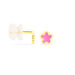 Boucles D'oreilles Puces Damia Fleur Or Jaune Nacre - Clous d'oreilles Enfant | Histoire d’Or