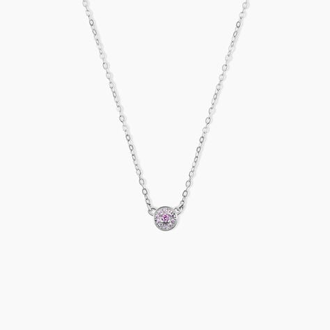 Collier Auxana Argent Blanc Oxyde De Zirconium - Colliers fantaisie Femme | Histoire d’Or