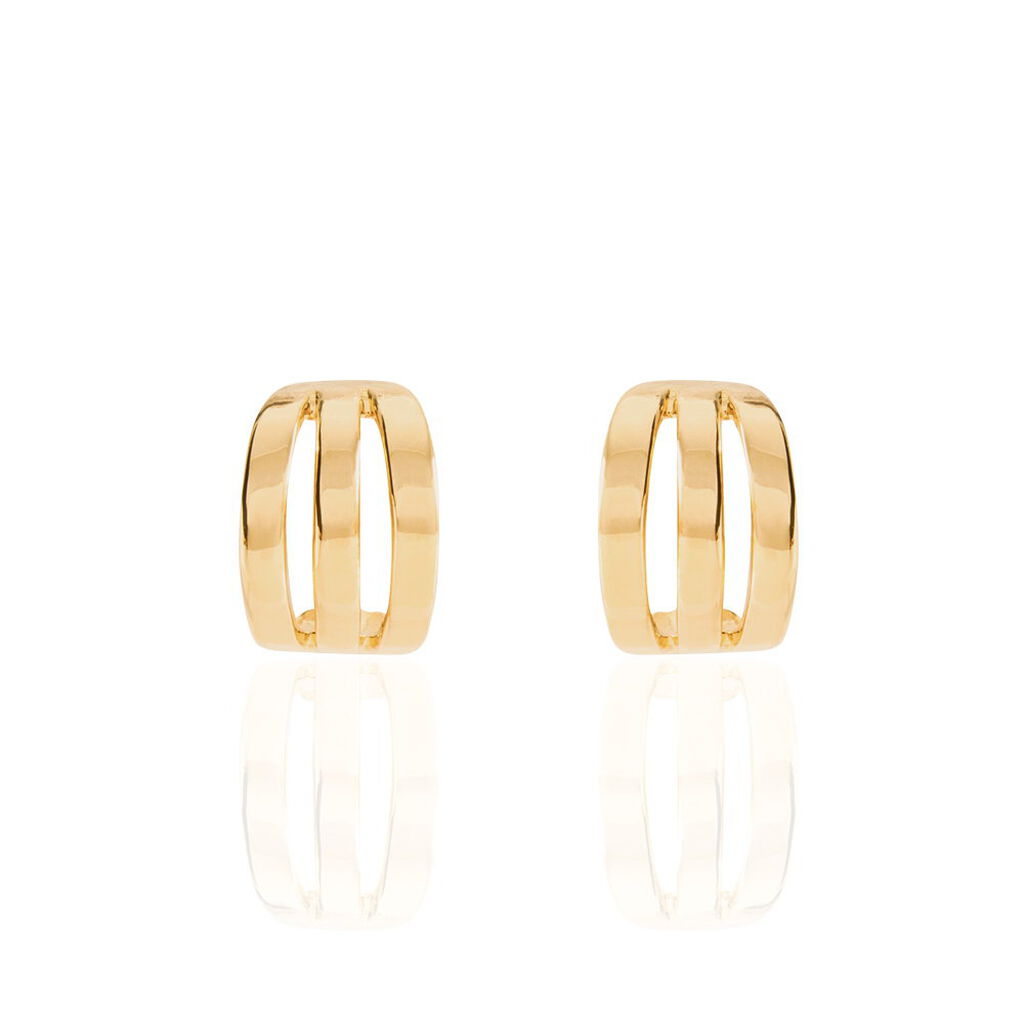 Créoles Dally Plaqué Or Jaune - Boucles d'oreilles créoles Femme | Histoire d’Or