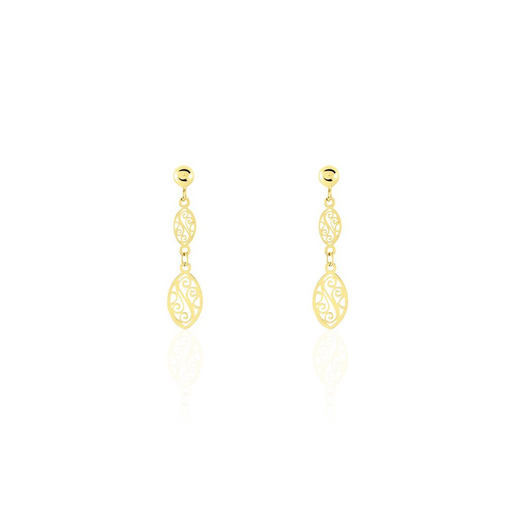 Boucles D'oreilles Pendantes Artemisia Or Jaune - Boucles d'oreilles pendantes Femme | Histoire d’Or