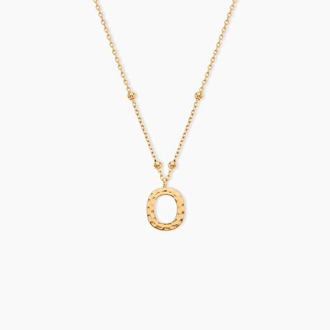 Collier Plaqu&eacute; Or Jaune Lettra - Colliers fantaisie Femme | Histoire d&rsquo;Or