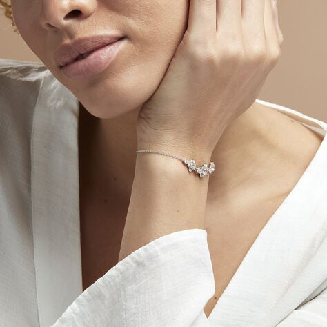 Bracelet Edyta Argent Blanc Oxyde De Zirconium - Bracelets Femme | Histoire d’Or