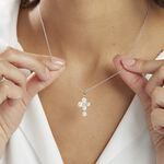 Collier Argent Blanc Burt Perles De Culture Oxydes De Zirconium - Colliers fantaisie Femme | Histoire d&rsquo;Or