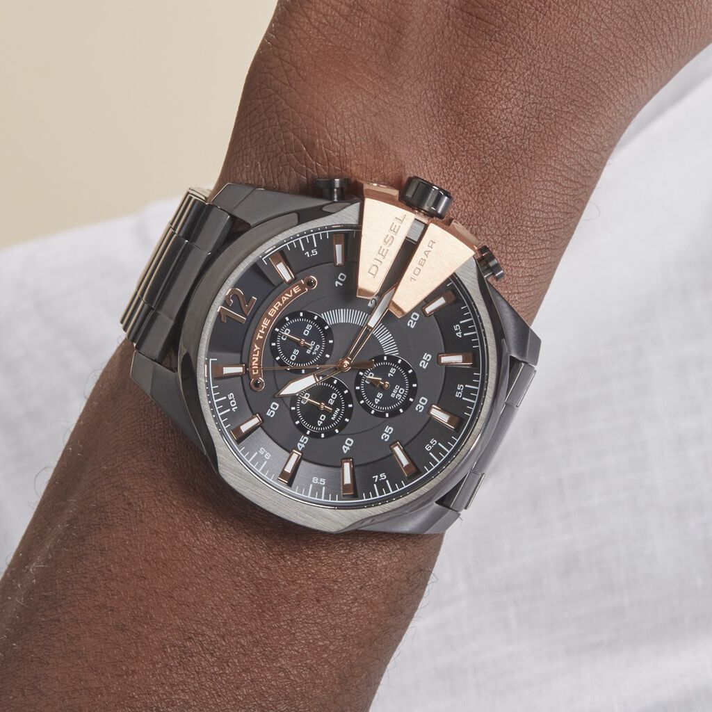 Montre Diesel Mega Chief Noir - Montres Homme | Histoire d’Or