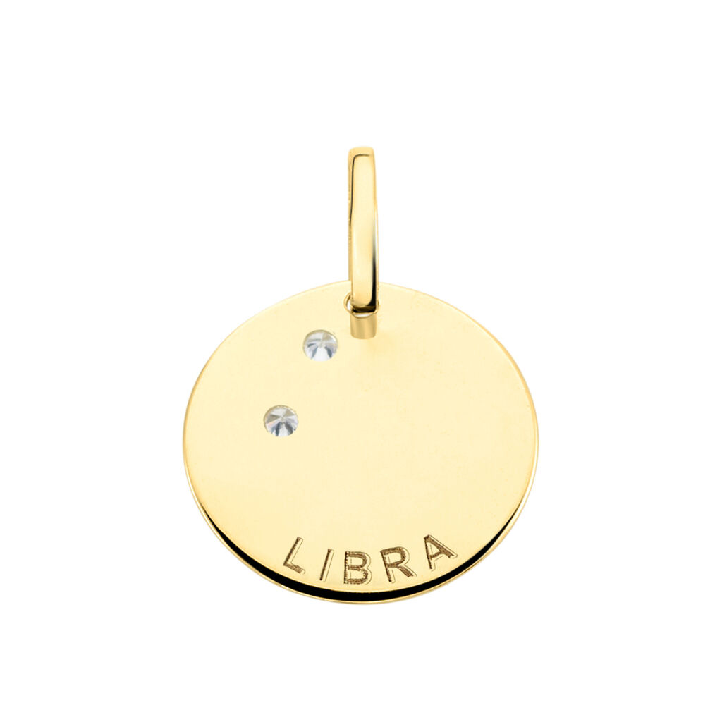 Pendentif Or Jaune Astraea Oxyde De Zirconium - Pendentifs Zodiaque Femme | Histoire d’Or