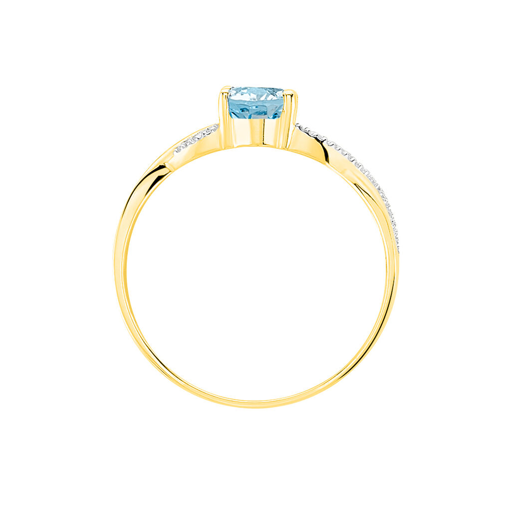 Bague Candice Or Jaune Topaze - Bagues solitaires Femme | Histoire d’Or