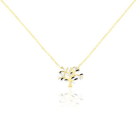 Collier Or Bicolore Fragaria - Colliers Arbre de vie Femme | Histoire d’Or