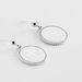 Boucles D'oreilles Pendantes Argent Gesse - Boucles d'Oreilles Croix Femme | Histoire d’Or
