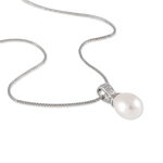 Collier Miley Argent Blanc Perle De Culture - Colliers fantaisie Femme | Histoire d&rsquo;Or