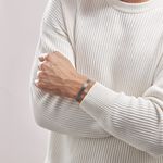 Bracelet Jonc Ouvert Acier Bicolore Anderson - Bracelets joncs Homme | Histoire d&rsquo;Or