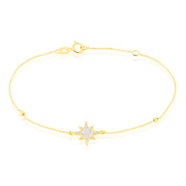Bracelet Terry Or Jaune Calcedoine Et Oxyde De Zirconium - Bracelets Femme | Histoire d’Or