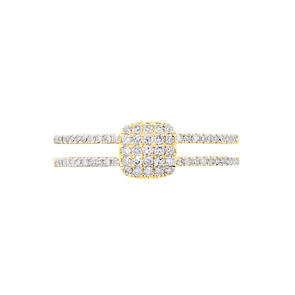 Bague Aude Or Jaune Diamant - Bagues avec pierre Femme | Histoire d’Or