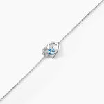 Bracelet Eliana Or Blanc Topaze Et Oxyde De Zirconium - Bracelets Femme | Histoire d&rsquo;Or