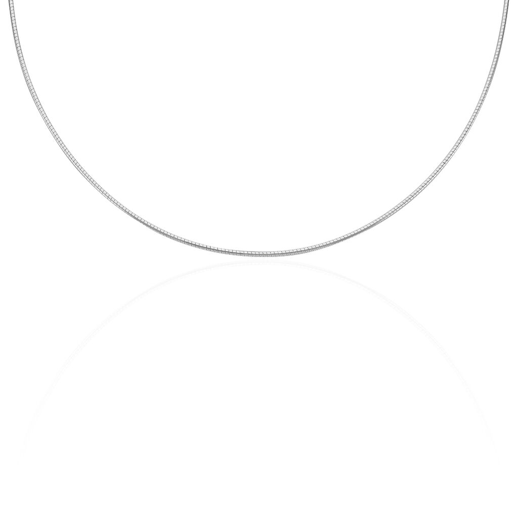 Chaîne Kassie Maille Omega Argent Blanc - Chaines Femme | Histoire d’Or