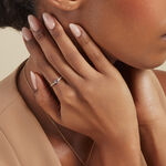 Bague Love Ring Or Jaune Am&eacute;thyste Oxyde De Zirconium - Bagues solitaires Femme | Histoire d&rsquo;Or