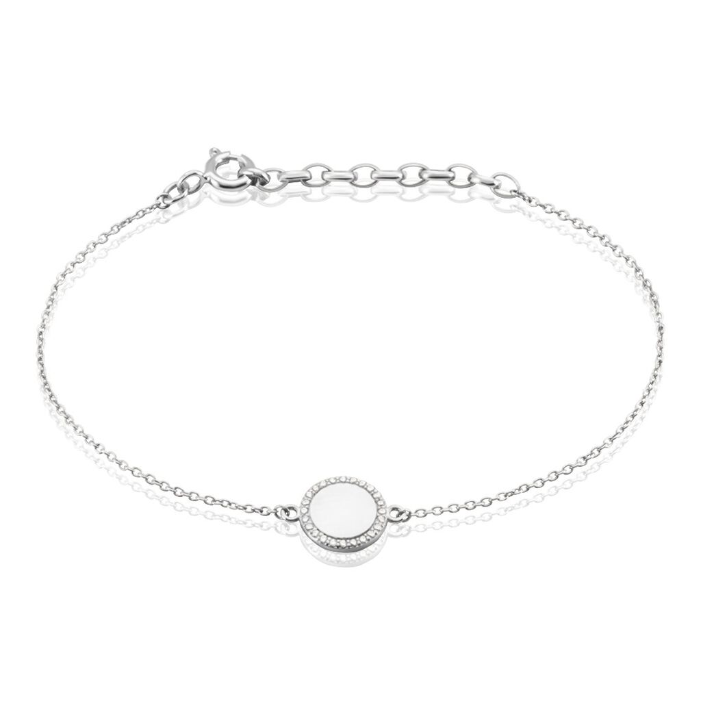 Bracelet Argent Blanc Paros - Bracelets Femme | Histoire d’Or