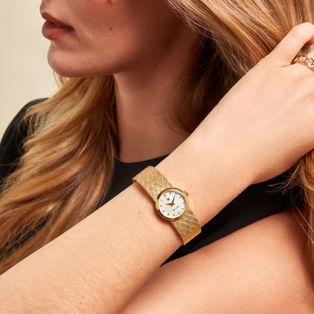 Montre Lip Henriette 22 Nacre Blanche - Montres Femme | Histoire d’Or