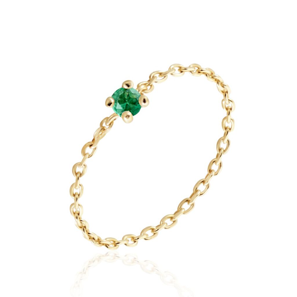 Bague Mahia Plaqué Or Jaune Oxyde De Zirconium - Bagues solitaires Femme | Histoire d’Or