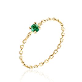 Bague Mahia Plaqué Or Jaune Oxyde De Zirconium - Bagues solitaires Femme | Histoire d’Or
