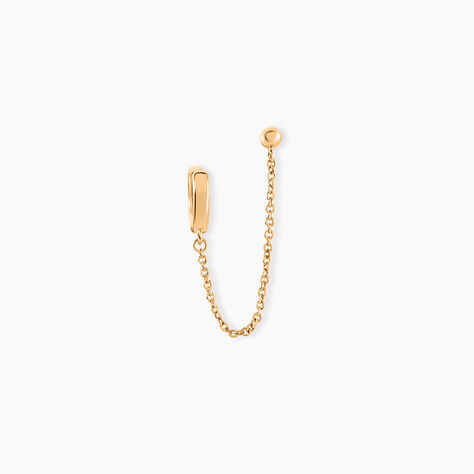 Bijoux D'oreilles Lewis Plaqué Or - Boucles d'oreilles créoles Femme | Histoire d’Or