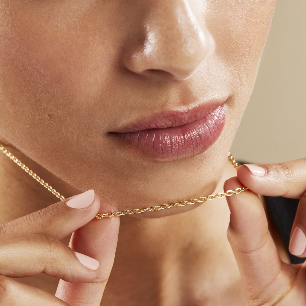 Chaîne Igoa Maille Forçat Diamantee Or Jaune - Chaines Femme | Histoire d’Or