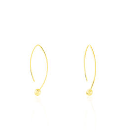 Créoles Helle Amande Or Jaune - Boucles d'oreilles créoles Femme | Histoire d’Or
