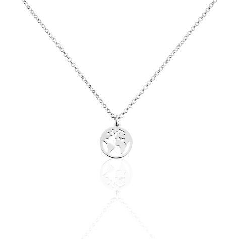 Collier Argent Blanc Colombina - Ras de cou Femme | Histoire d’Or