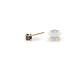 Boucles D'oreilles Puces Doreen Carre Or Jaune Oxyde De Zirconium - Clous d'oreilles Femme | Histoire d’Or