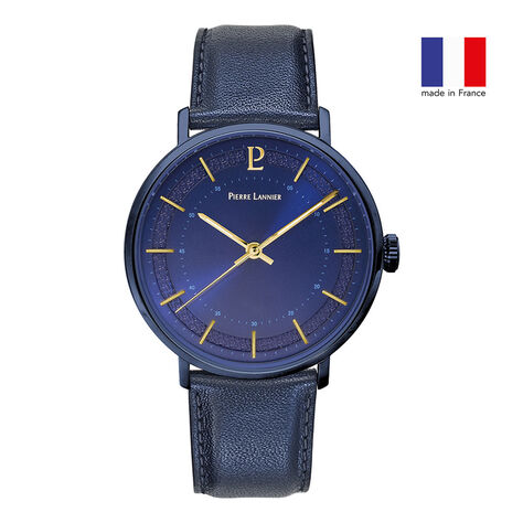 Montre Pierre Lannier Gaius Bleu - Montres Homme | Histoire d’Or