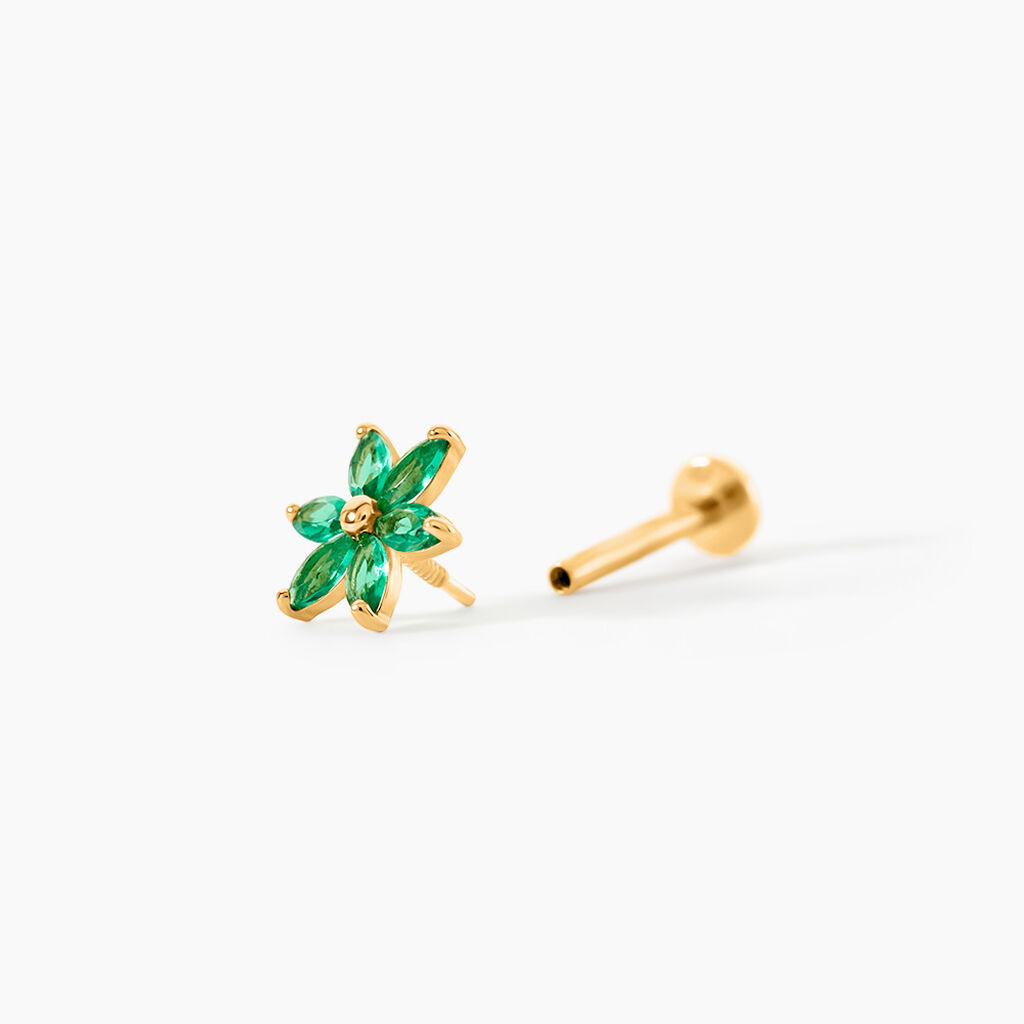 Piercing Cnut Or Jaune Oxyde De Zirconium - Piercings d'oreilles Femme | Histoire d&rsquo;Or