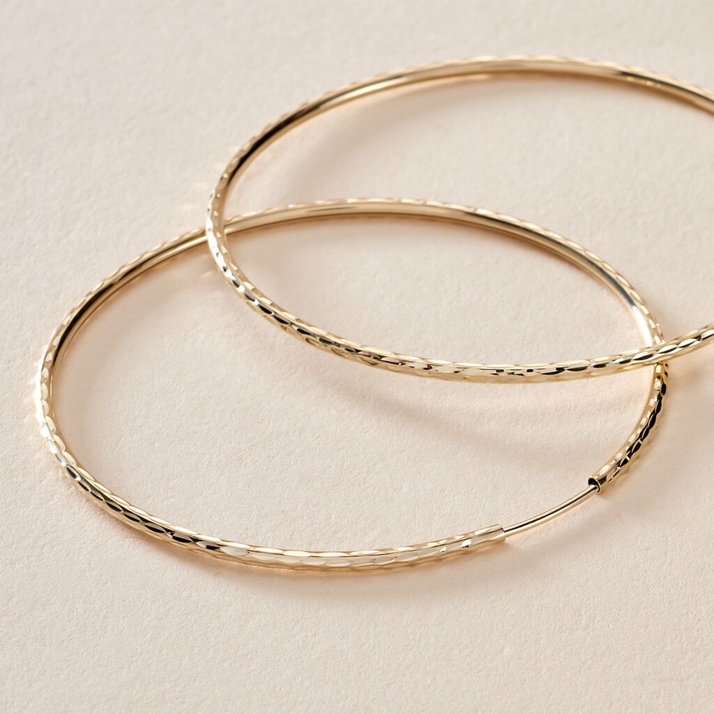Créoles Aglavie Flexibles Or Jaune - Boucles d'oreilles créoles Femme | Histoire d’Or
